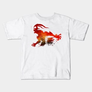 Ifrit Awakening Lnd.ver:Final Fantasy XVI Kids T-Shirt